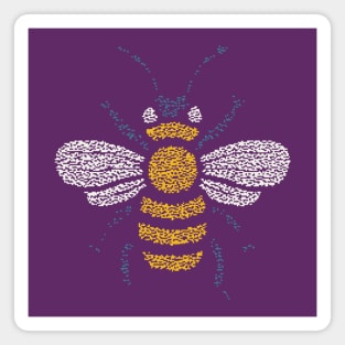 Minimalist Honey Bee | World Bee Day Art Magnet